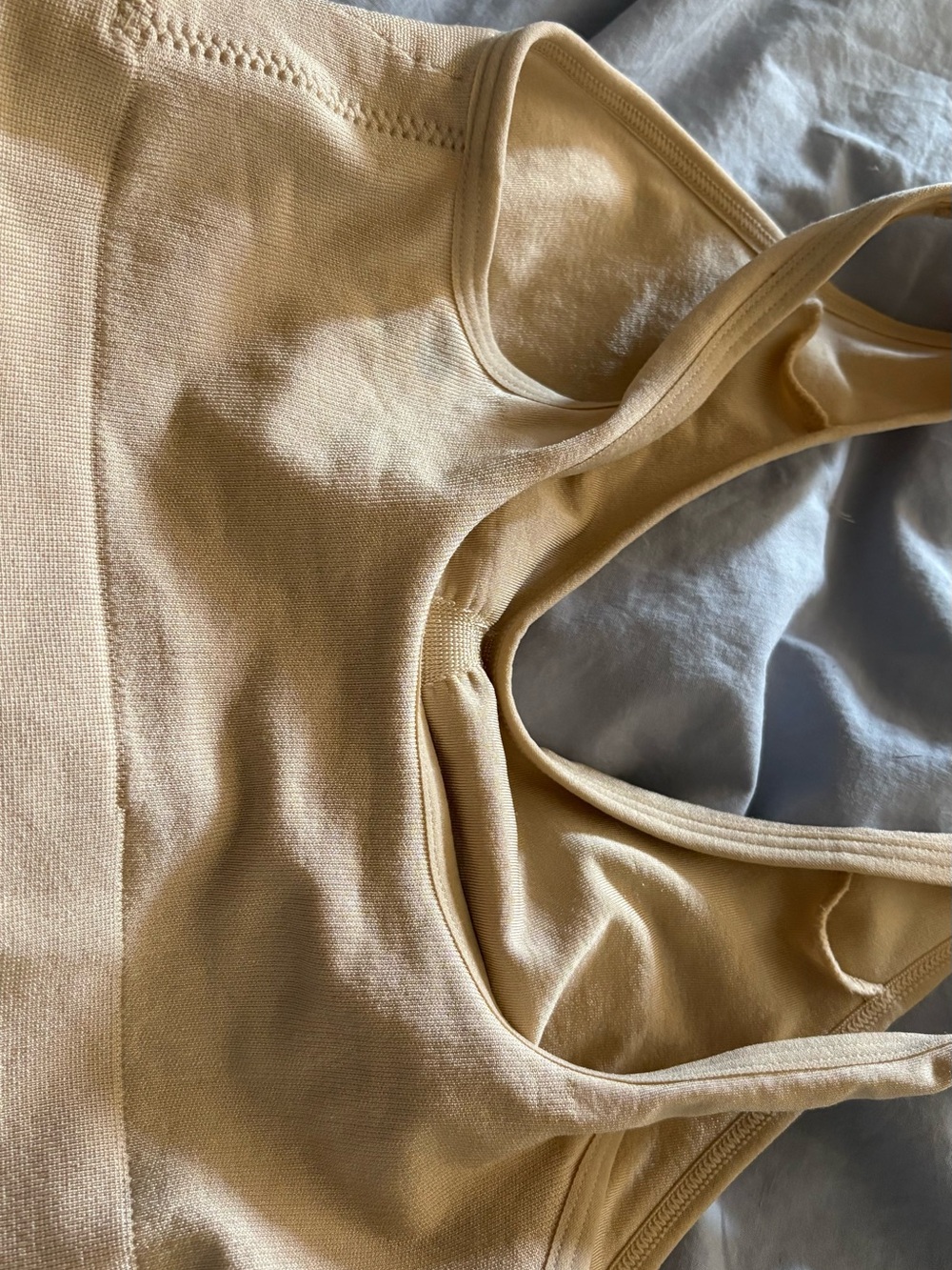Wacoal Seamless Ribbed Brami in Light Tan
